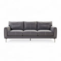 Canapé moderne en tissu gris avec finition soignée dimensions 200 x 80 x 90 cm